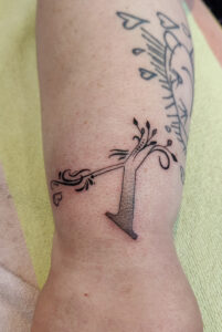 Photo réelle du tatouage
