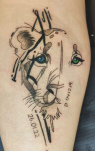 Photo réelle du tatouage