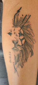 Photo réelle du tatouage