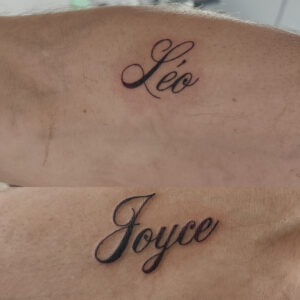 Photo réelle du tatouage